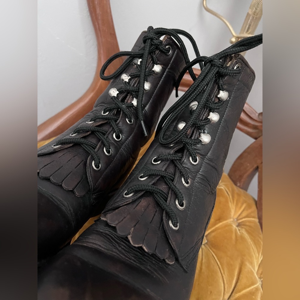A Jama Lace-Up Boots